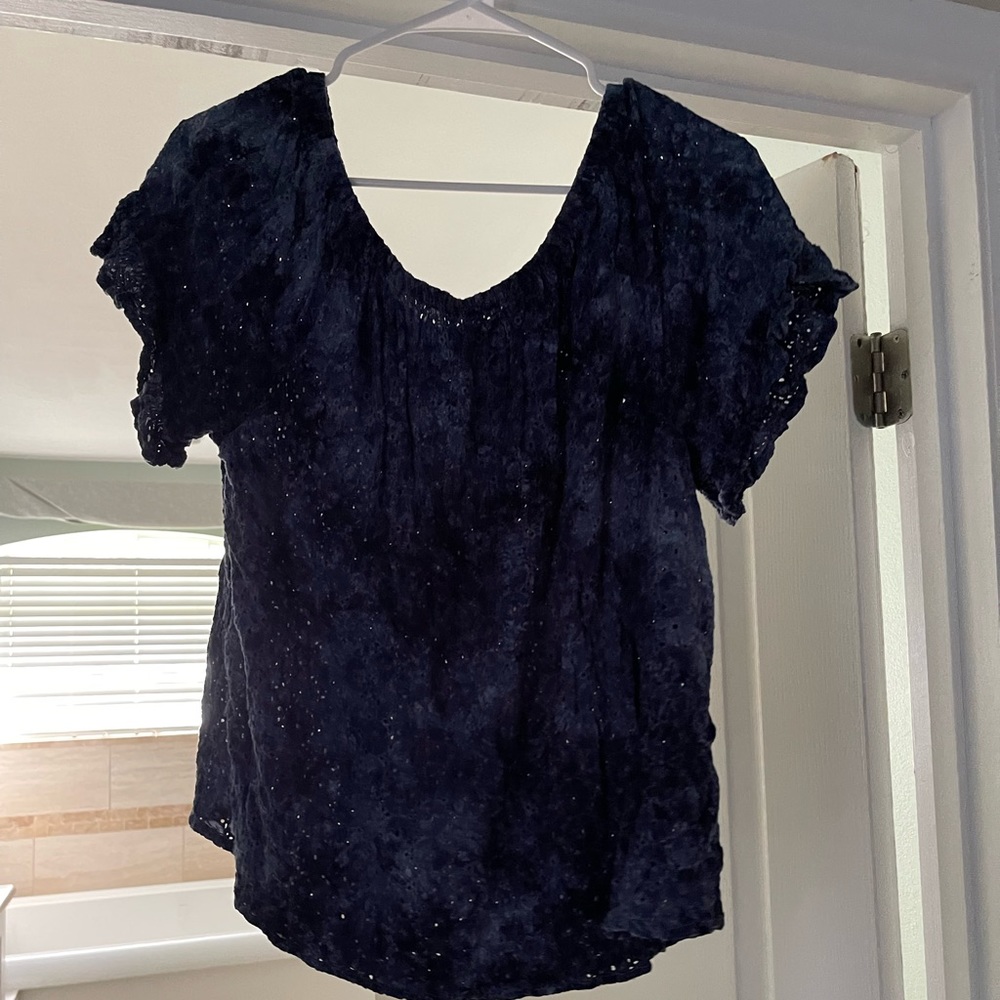 Knox Rose denim off the shoulder top
